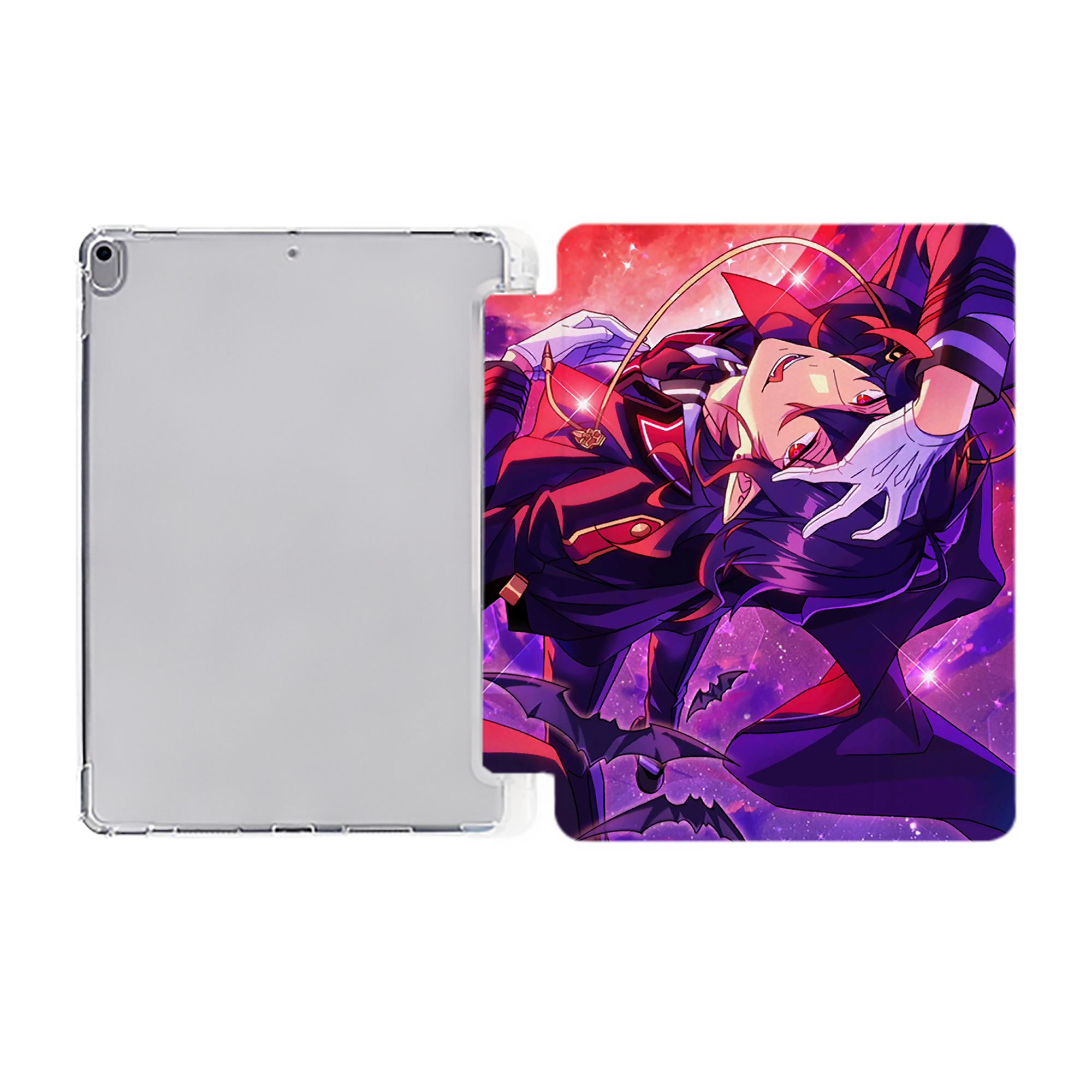 （画像用） あんさんぶるスターズ! Ensemble Stars IPad ケース ペン収納付き 三つ折りスタンド PUレザー×シリコン 対応機種9.5/10.5/10.9インチ